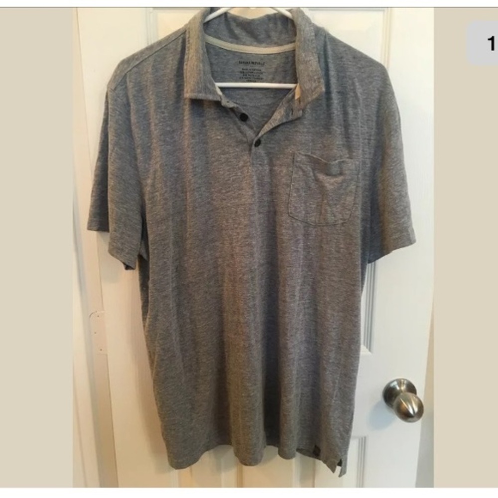 Banana Republic Polo Shirt Size XL‎ Blue (r7)
